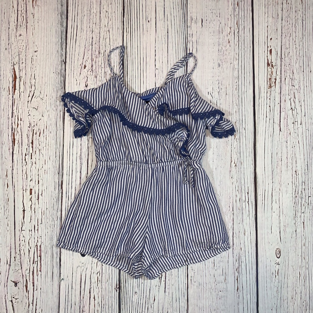 Girls Striped Romper